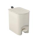 Lixeira Coza Borboleta com Pedal 6 Litros Light Gray com Alça Cinza Chumbo Brinox - 10660/0468