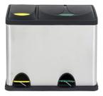 Lixeira Cozinha Cromada 26l 60x30cm Inox