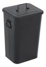Lixeira Cozinha Preto 26l 60x30cm Aco