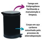 Lixeira De 4,5L Com Pedal E Recipiente Plástico Removível Resistente Viel Lixeira De 4,5L Com Pedal E Recipiente Plástico Removível Resistente Viel
