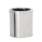 Lixeira de Aço inox 16x18 Cm 03 litros c/Aro - JJ.L1618-A
