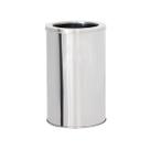 Lixeira de Aço inox 40x80cm 100 litros c/Aro - JJ.L4080-A