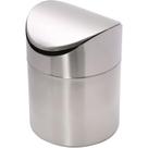 Lixeira De Aço Inox Pequena De Bancada Pia Basculante 16cm