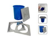 Lixeira de bancada basic 5l moldura quadrada escovada Lixeira de bancada basic 5l moldura quadrada escovada