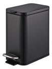 Lixeira De Banheiro Brinox Preta Fosca 5 Litros Aco Inox