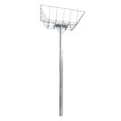 Lixeira de Calçada Aço Zincado 62 x 41 x 120 cm - ALG