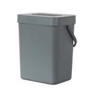 Lixeira de cozinha montada na parede EKO Pure Mini 3L (cinza)