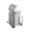 Lixeira De Embutir Deslizante 19L Para Cozinha 7148T Cromado