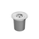 Lixeira De Embutir Em Aço Inox Com Balde Plástico Clean Around 5 Litros - Tramontina 94518005