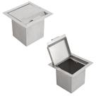 Lixeira de Embutir para Bancada 3L Inox 304 com Tampa Escovada - Kitchen Lar Lixeira de Embutir para Bancada 3L Inox 304 com Tampa Escovada - Kitchen Lar