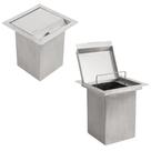 Lixeira de Embutir para Bancada 4L Inox 304 com Tampa Escovada - Kitchen Lar Lixeira de Embutir para Bancada 4L Inox 304 com Tampa Escovada - Kitchen Lar