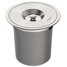 Lixeira de Embutir Redonda Clean Round Aço Inox e Balde Plástico 5L - Tramontina 94518/005