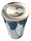 Lixeira de Inox para Escritórios, Cozinhas e Banheiros Com Tampa Basculante Flip-Top 07 litros Lixeira de Inox para Escritórios, Cozinhas e Banheiros Com Tampa Basculante Flip-Top 07 litros