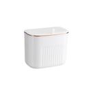 Lixeira de mesa compacta Lixeira de plástico com tampa 750g 24,5x15x20cm