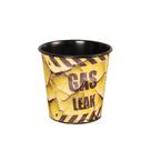 Lixeira de mesa Retro Gas Leak Iron Lata de lixo de mesa pequena