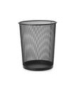 Lixeira de metal telado mori 14l preta ref mr1152