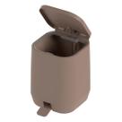 Lixeira De Pedal Aura 6L Marrom Amendoa Fechado - Ou