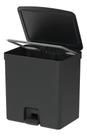 Lixeira de Pedal Trium 20L Dupla Preto - OU