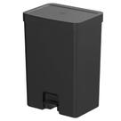 Lixeira de Pedal Trium 30L Duplo Compartimento Preto LX4350PTF - Ou