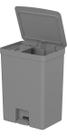 Lixeira De Pedal Trium 46 Litros Com Cesto 4 Litros Bancada Lixeira De Pedal Trium 46 Litros Com Cesto 4 Litros Bancada
