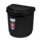 Lixeira de Pia Com Tampa Flip 2,5 Litros Multiuso Preto Lixeira de Pia Com Tampa Flip 2,5 Litros Multiuso Preto
