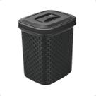 Lixeira De Pia Cozinha Com Tampa Rattan Nitron 4,5 Litros Lixeira De Pia Cozinha Com Tampa Rattan Nitron 4,5 Litros