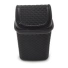 Lixeira de Pia Prática Preta Tampa Basculante Rattan 4,5 Lts Lixeira de Pia Prática Preta Tampa Basculante Rattan 4,5 Lts