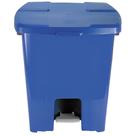 Lixeira de Plástico Azul Quadrada com Pedal 30 Litros - P30A/4 - JSN