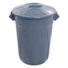 Lixeira de Plástico Cinza 66cm com Tampa Sobreposta 100 Litros - CR100C - JSN Lixeira de Plástico Cinza 66cm com Tampa Sobreposta 100 Litros - CR100C - JSN