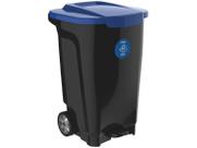 Lixeira de Reciclagem para Papel com Pedal - com Rodas 100L Tramontina Empresarial T-Force