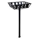Lixeira de Rua Cesto Raso Aço Carbono Preta 112x60x45cm Ouro Minas Lixeira de Rua Cesto Raso Aço Carbono Preta 112x60x45cm Ouro Minas