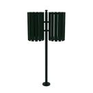 Lixeira de Rua Pátios Parques Dupla Tubular Verde 151cm