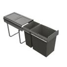 Lixeira Deslizante 300mm Plas/aço 1 Balde 20l e 1 Balde 10l 503.06.073 - Hafele