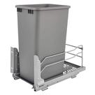 Lixeira Deslizante Rev-A-Shelf 47,3 L com Fechamento Suave Prata