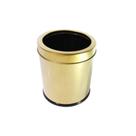 Lixeira Dourada em Aco Inox com Aro 5,4L - By Fineza