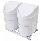 Lixeira Dupla Base Trilhos Deslizante 24 Lts Inox Jomer 3318 Lixeira Dupla Base Trilhos Deslizante 24 Lts Inox Jomer 3318