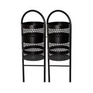 Lixeira Dupla Em Tela Moeda Coleta Seletiva Calçada 120cm