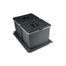 Lixeira Dupla Metropolis com Base Grande 15 Litros Zen Lixeira Dupla Metropolis com Base Grande 15 Litros Zen