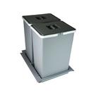 Lixeira Dupla Metropolis com Base Grande 24 Litros Zen