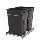 Lixeira Dupla Rev-A-Shelf RV-18KD-13C-S 35L Cinza
