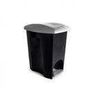 Lixeira e-black com pedal plasutil