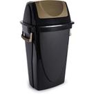 Lixeira Ecoblack 46l Preta Basculante Lixeira Ecoblack 46l Preta Basculante