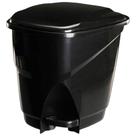 Lixeira Ecológica De Plástico Com Pedal 16l 31x31x34cm Preta Astra Lp1*pr1