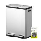 Lixeira EKO EcoCasa 50L com Duplo Pedal em Aço Inoxidável