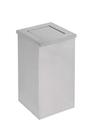 Lixeira em Aço Inox 50L Quadrada Basculante