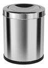 Lixeira Em Aço Inox Com Tampa Meia Esfera 30l