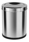 Lixeira Em Aço Inox Com Tampa Meia Esfera