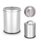 Lixeira Em Aço Inox Premium Basculante 3 Litros Base Emborrachada Cozinha Balcão