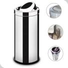 Lixeira em inox 16 litros com tampa basculante cesto de lixo martinazzo