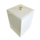 Lixeira esconde sacola linha premium para banheiro e lavabo 5,5 litros